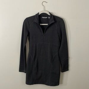 Athleta Cassidy Ponte Zip Long Sleeve Dress